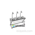 Mobile Chafer Station dengan Buffet Heat Lamp Heater